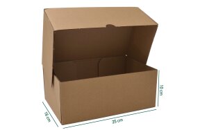 CARDBOARD POSTAL BOXES 25x16x10cm SET/10